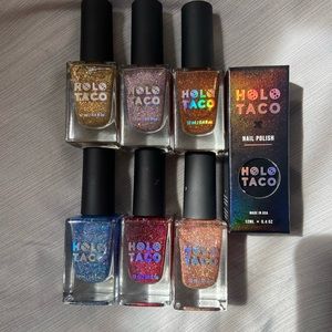 Holo taco nail polish